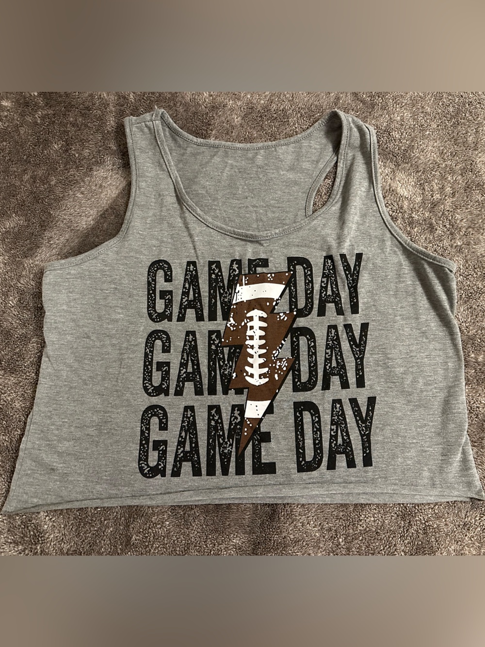 5/$20 "Game Day" Football Graphic Crop Top